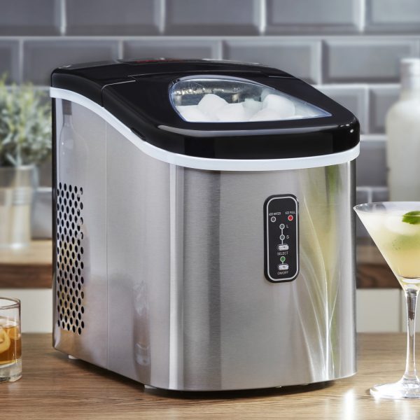 Counter top ice making machine - stainless steel