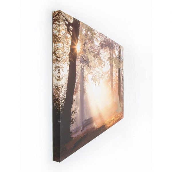 Metallic forest printed wall art, 60 x 80cm