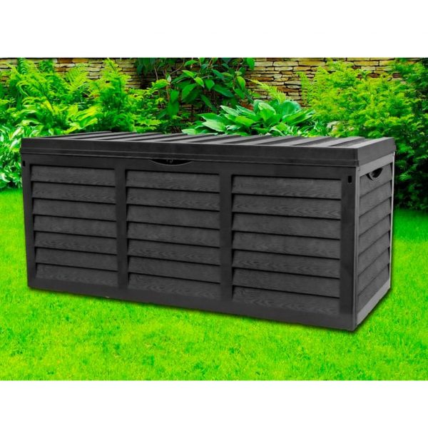 Black garden storage box 320 litres - just £33. 99 - save 66%