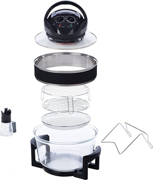 Daewoo sda1032 deluxe 17l 1300w halogen air fryer