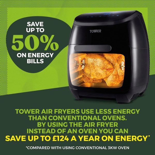 Tower xpress 10-in-1 pro combo t17076 air fryer, rapid cooker