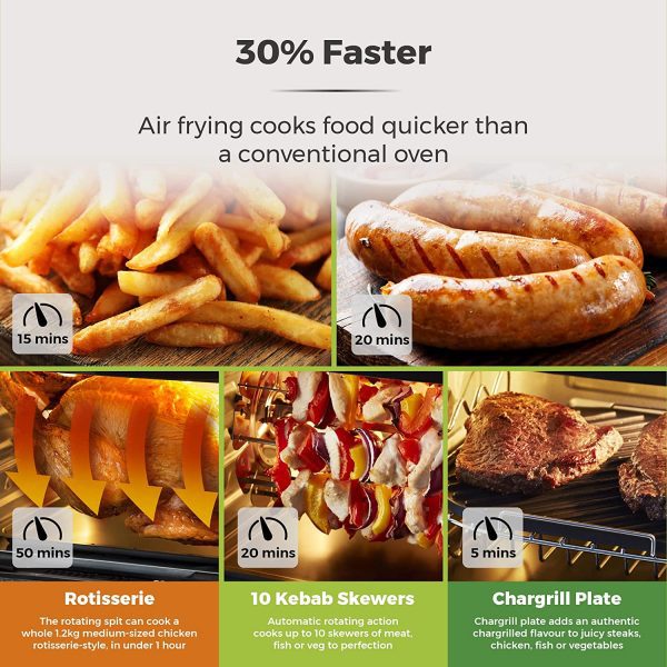 Tower xpress 10-in-1 pro combo t17076 air fryer, rapid cooker