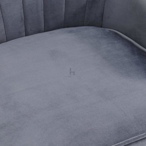 Occasional accent wingback armchair, dark grey
