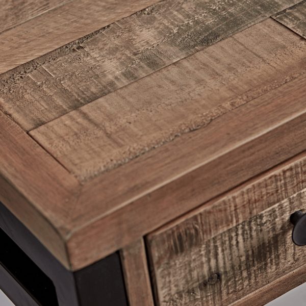 Loft reclaimed wood and iron 140cm desk