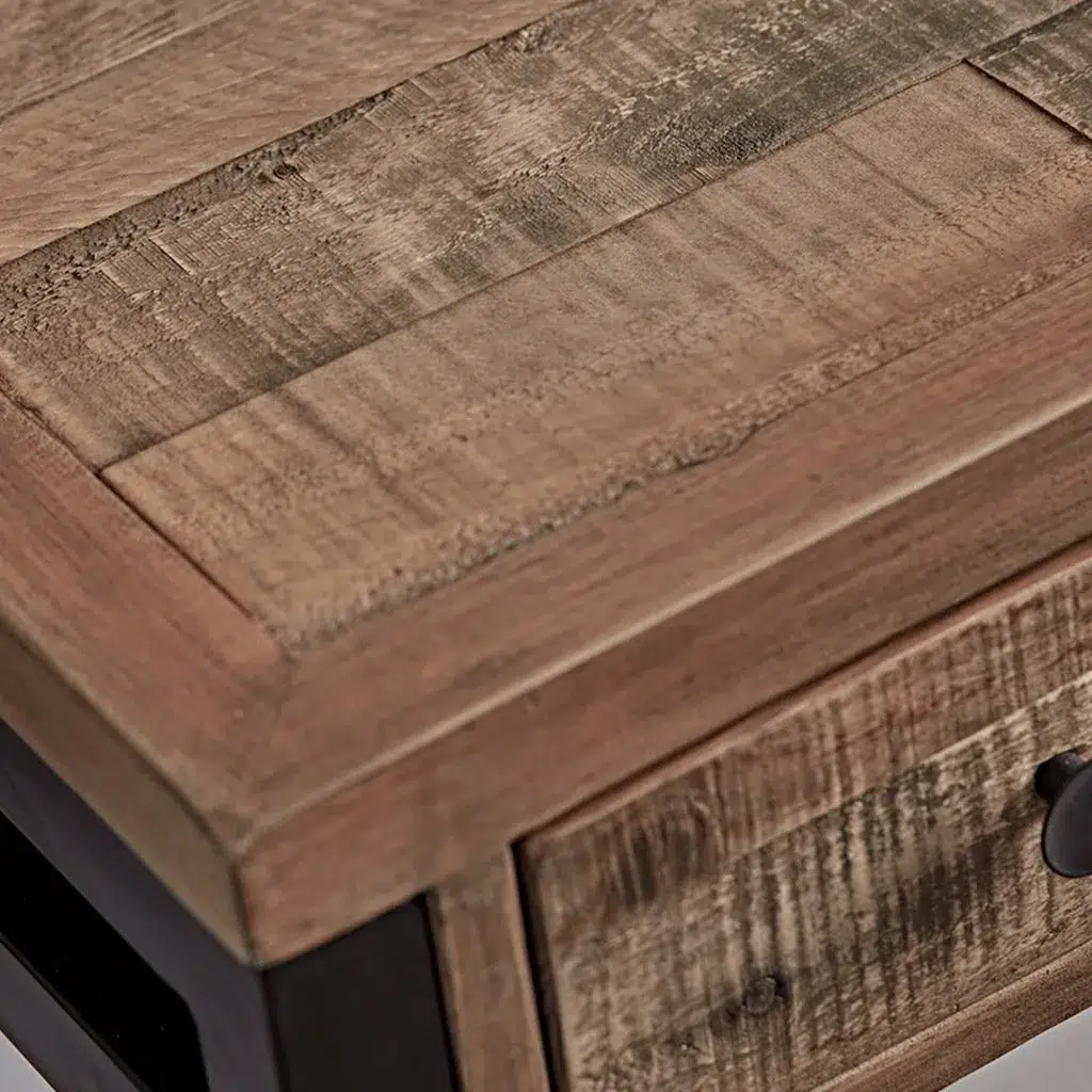 Loft Reclaimed Wood and Iron 140cm Desk Absolute Home