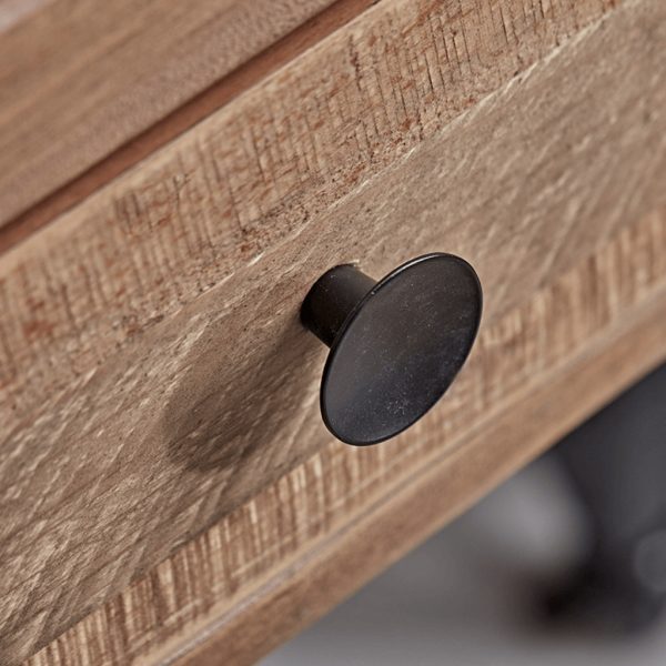 Loft reclaimed wood and iron 140cm desk