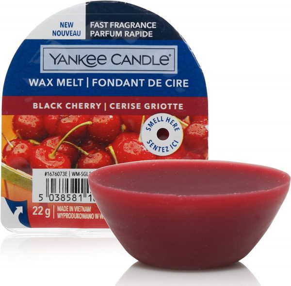 Yankee candle wax melt, black cherry