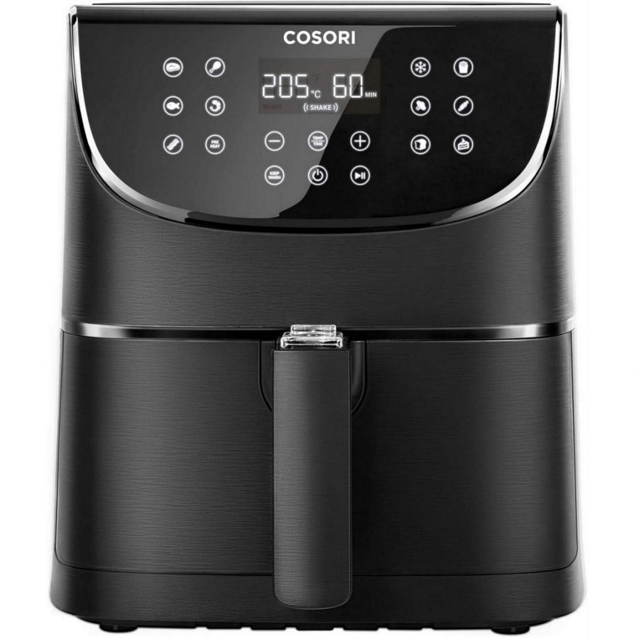 Cosori air fryer xxl 5. 5l, 100 recipe book, non-stick, dishwasher safe
