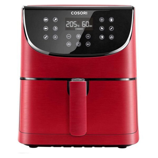 COSORI Air Fryer XXL 5.5L, 100 Recipe Book, Non-Stick, Red