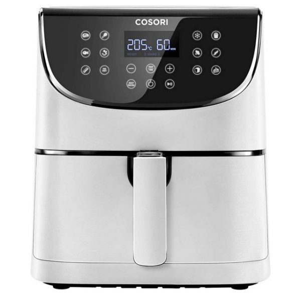 COSORI Air Fryer XXL 5.5L, 100 Recipe Book, Non-Stick, White