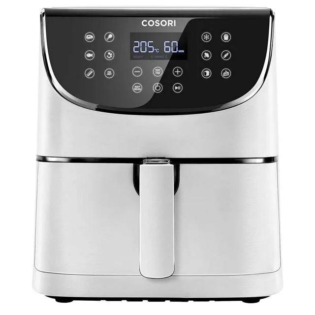 Cosori air fryer xxl 5. 5l, 100 recipe book, non-stick, white