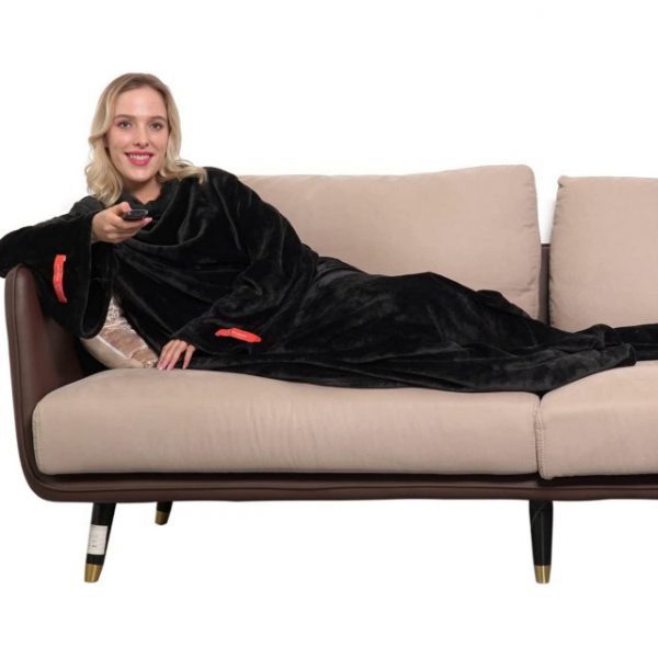 Wearable Cosy Snuggle Blanket, Grey 140 x 170cm