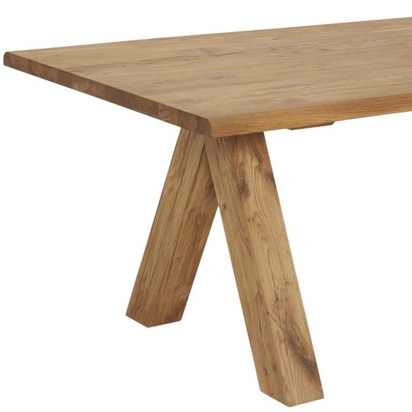 220cm tromso apex oak dining table