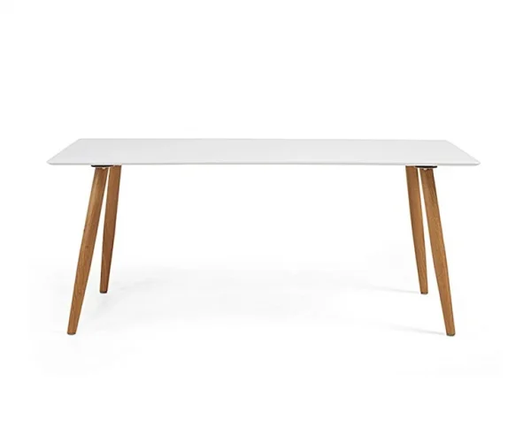 180cm Malmo Matt White Dining Table