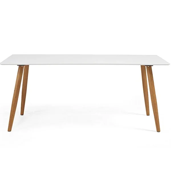 180cm Malmo Matt White Dining Table