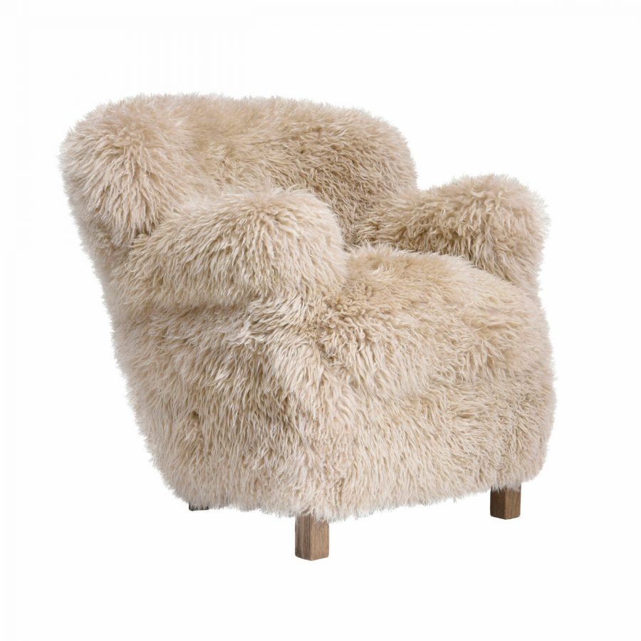 Timothy oulton alrae sheepskin armchair