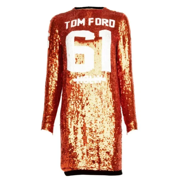 Tom Ford Sequin Jersey Dress - Size 6 UK