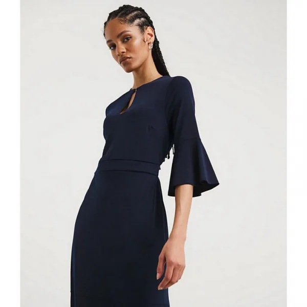 Joanna Hope Navy Luxe Jersey Dress