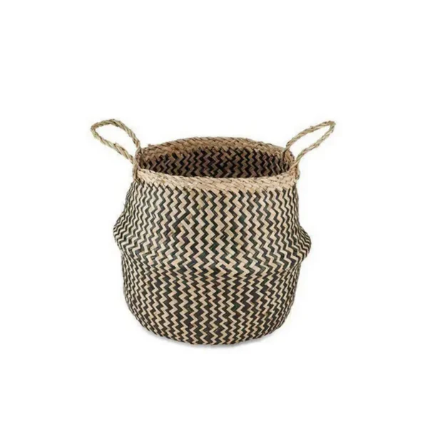 Ekuri Basket - Black & Natural - Small 30cm Dia