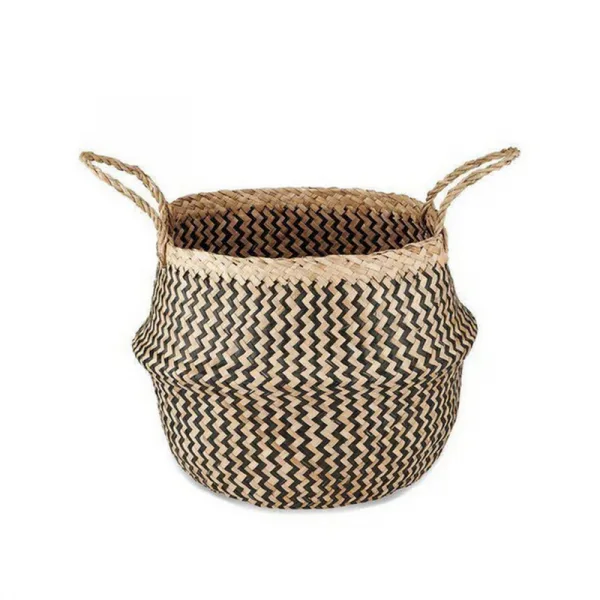 Ekuri Basket - Black & Natural - Small 40cm Dia