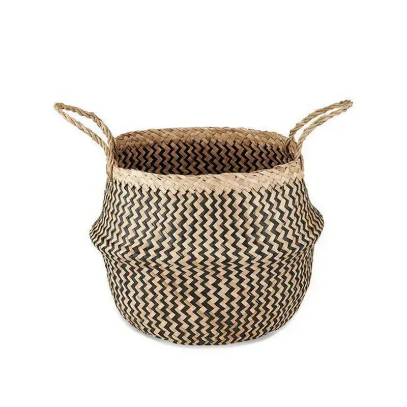Ekuri basket - black & natural - small 40cm dia Ekuri basket - black & natural - small 40cm dia