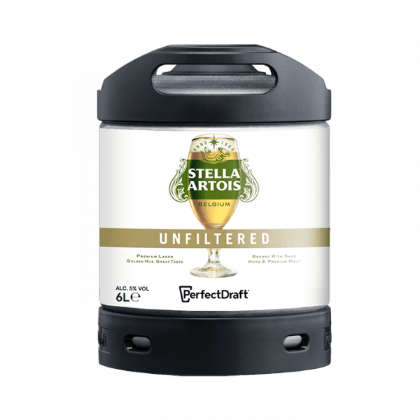 Stella Artois Unfiltered PerfectDraft 6L Beer Keg Absolute Home