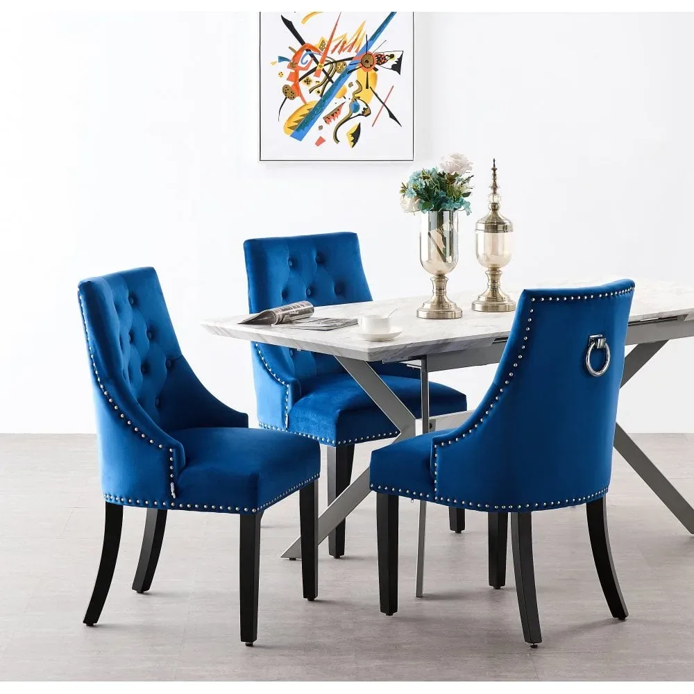 Velvet dining room chairs on sale set of 4