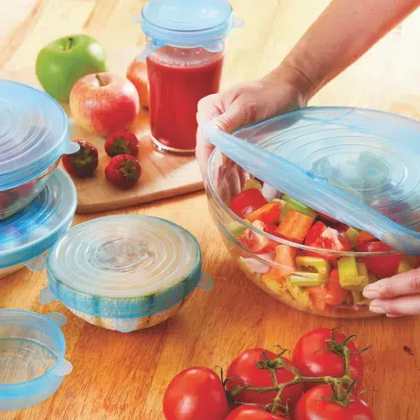 Silicone stretch lids - set of 6 - £14. 95