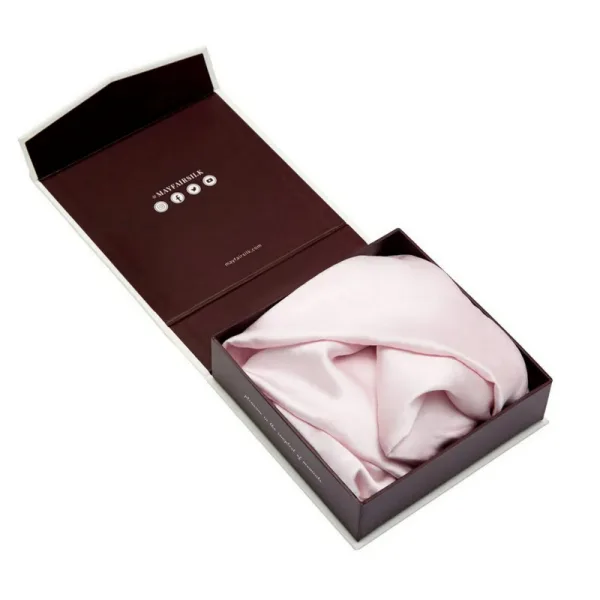 Precious pink & ivory silk duvet set - all sizes