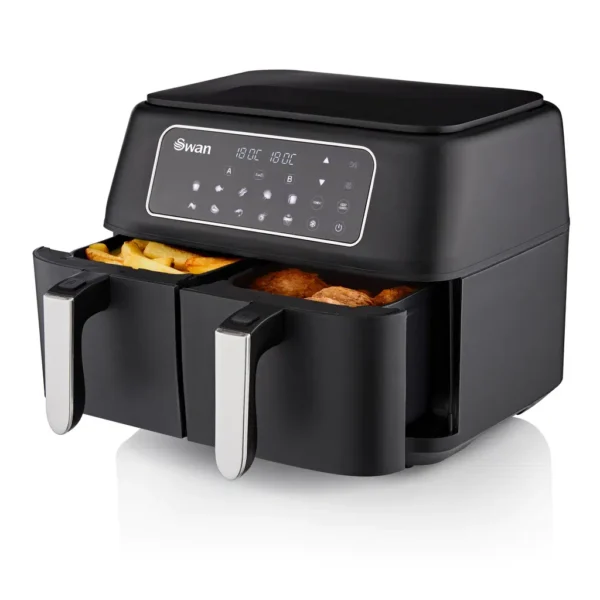 Swan Duo Digital 9L Basket Air Fryer - Best Seller