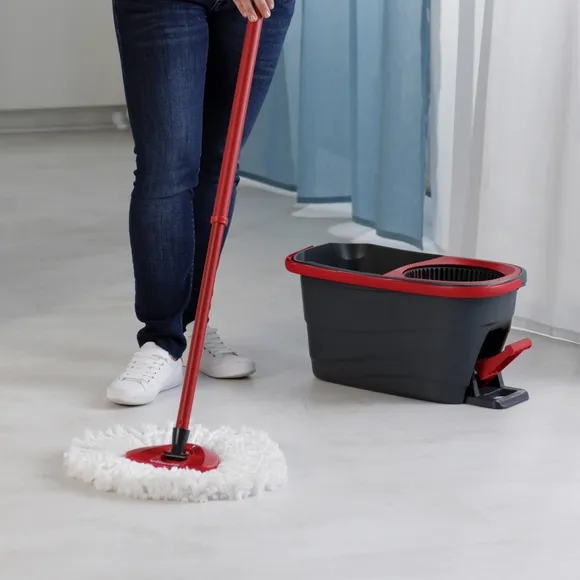 Vileda Turbo Smart Spin Mop, Pedal Spinner Absolute Home