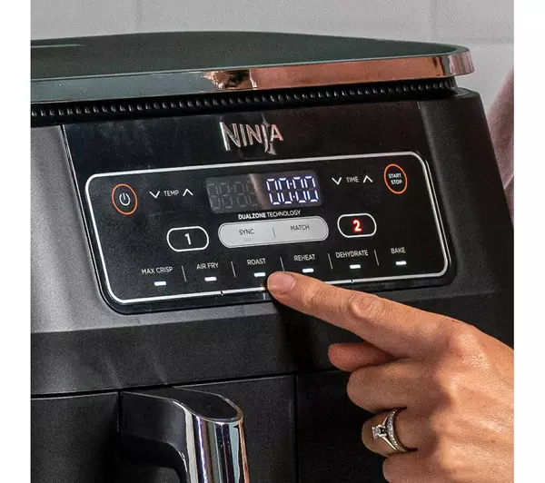 NINJA Foodi Dual Zone AF300UK Air Fryer, Grey Absolute Home