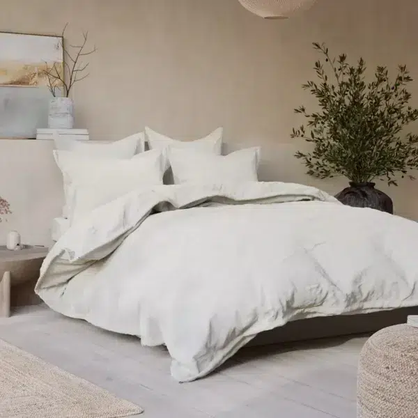 M&s and x fired earth - washed cotton duvet cover, dover cliffs