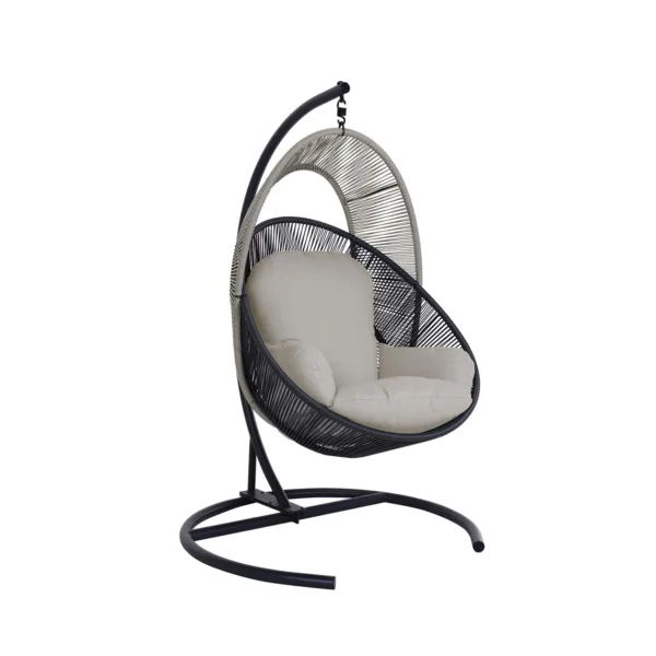 Halo rattan hanging chair with stand
