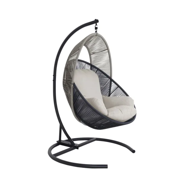 Halo Rattan Hanging Chair with Stand