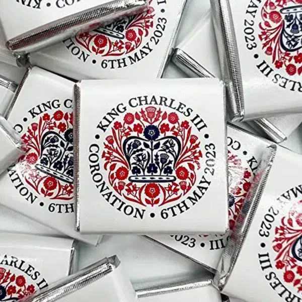 King Charles III Coronation Neapolitan Mini Chocolates x 50