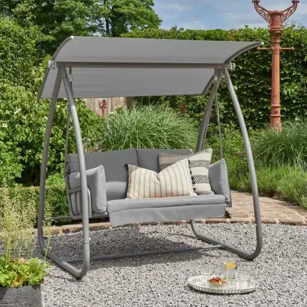 Newmarket 2 Seater Garden Swing Seat, White