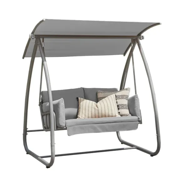 Newmarket 2 seater garden swing seat, white