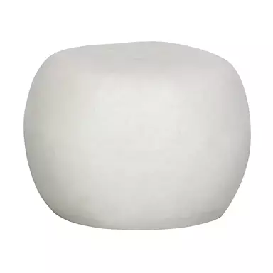 Woood pebble indoor & outdoor coffee table, white