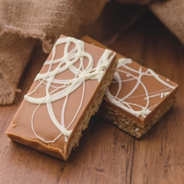 Three giant clotted cream fudge flapjack by post, 700g