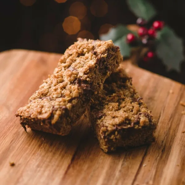 Three giant creamy hazelnut chocolate flapjacks by post, 700g