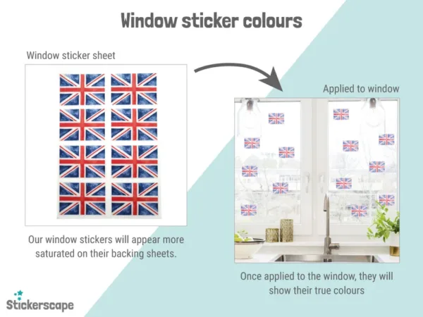 King charles iii london & coronation window stickers