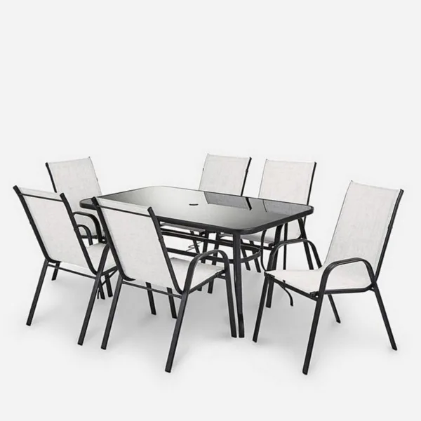 Malaga 6 Seater Outdoor Dining Set