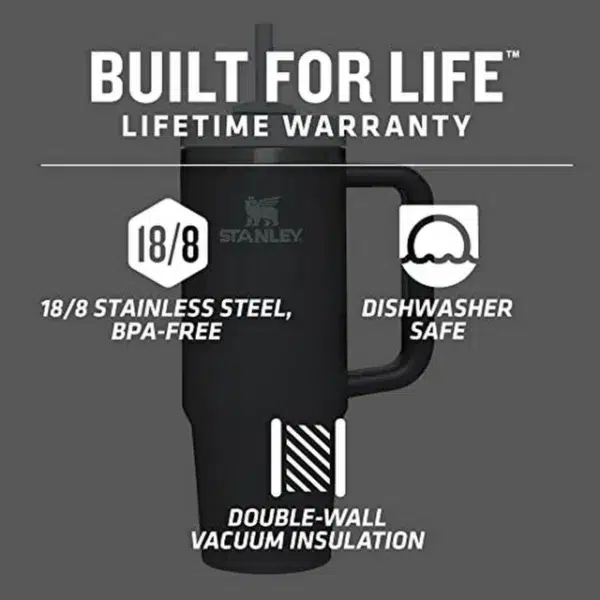 Stanley quencher h2. 0 flowstate insulated tumbler 30oz - charcoal