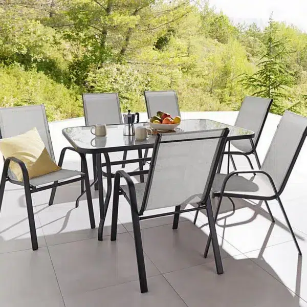 Malaga 6 seater outdoor dining set