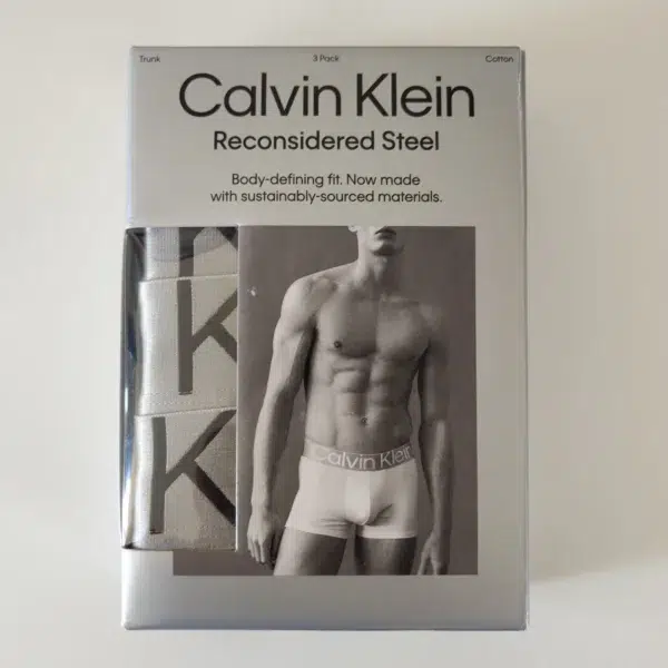 Calvin Klein Reconsidered Steel Trunks 3 Pack - Black