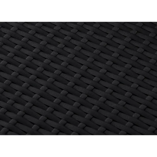 Algarve rattan outdoor furniture set, black