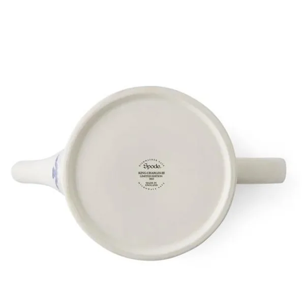 Spode king charles iii coronation earthenware teapot
