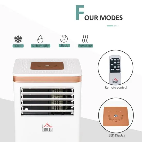 HOMCOM 10000BTU Portable Air Conditioner with 4 Modes