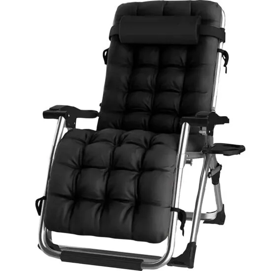 Groundlevel luxury recliner extra wide gravity chairs with cup holder